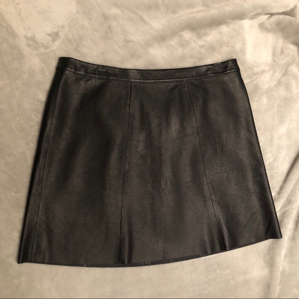 Pleather Mini Skirt